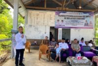 Wakil Bupati Kaur, Abdul Hamid, S.Pd.I mewakili Bupati Gusril Pausi, saat membuka layanan Keluarga Berencana (KB) dan pengobatan gratis di Desa Suka Jaya, Kecamatan Nasal, Kamis (05/11/25). (foto: Fraky Yudiansyahrakyatmerahputih.com/)