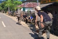 Penertiban dan penegakan Peraturan Daerah (Perda) tentang hewan ternak di Kabupaten Kaur, Rabu (12/11/25). (foto: Fraky Yudiansyahrakyatmerahputih.com/)