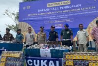 Pemusnahan Rokok ilegal, salah satu bentuk pengawasan peredaran Rokok Ilegal
