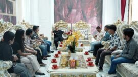 Wakil Gubernur Bengkulu Mian saat Menerima audensi Panitia Nata Pemuda dan Pelajar Bengkulu tahun 2025