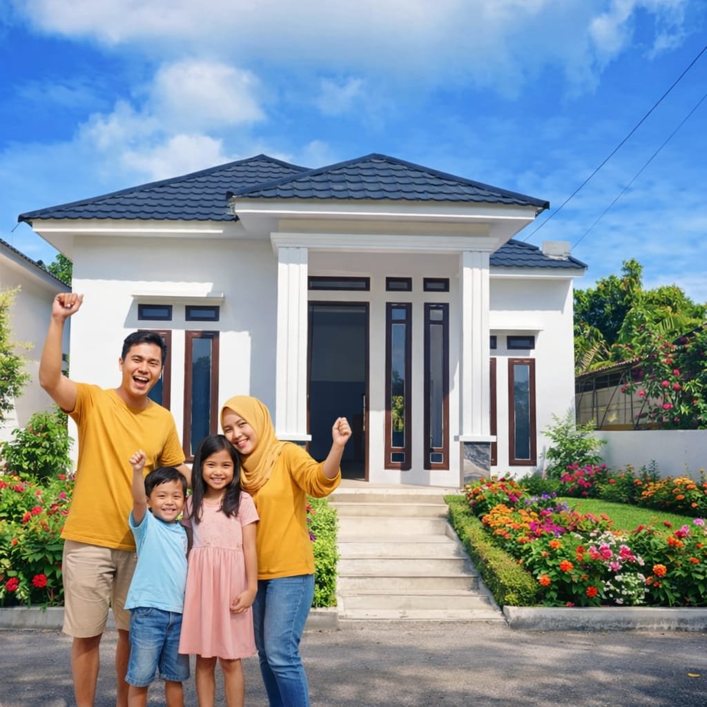 Gambar ini hasil editan, tidak merubah bentuk struktur rumah aslinya