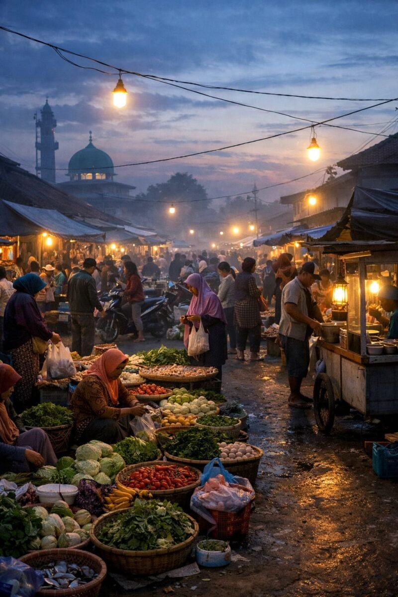foto merupakan Editan: 
Pasar Subuh Jalan Kedondong disiapkan untuk mengurangi kemacetan dan menciptakan kenyamanan warga Kota Bengkulu.