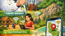 Pemprov Bengkulu menargetkan penghapusan blankspot pada 2026. Sebanyak 41 desa masih berstatus blankspot dan low signal dan telah masuk dalam RPJMD.