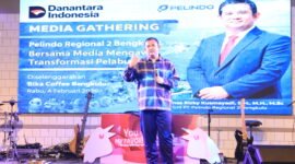 GM Pelindo Regional 2 Bengkulu, Dr. Dimas Rizky Kusmayadi, SH., MH., MSc. menyatakan memperkuat infrastruktur Pelabuhan Pulau Baai melalui perbaikan Jalan Line 1 dan mencari solusi kendaraan ODOL.