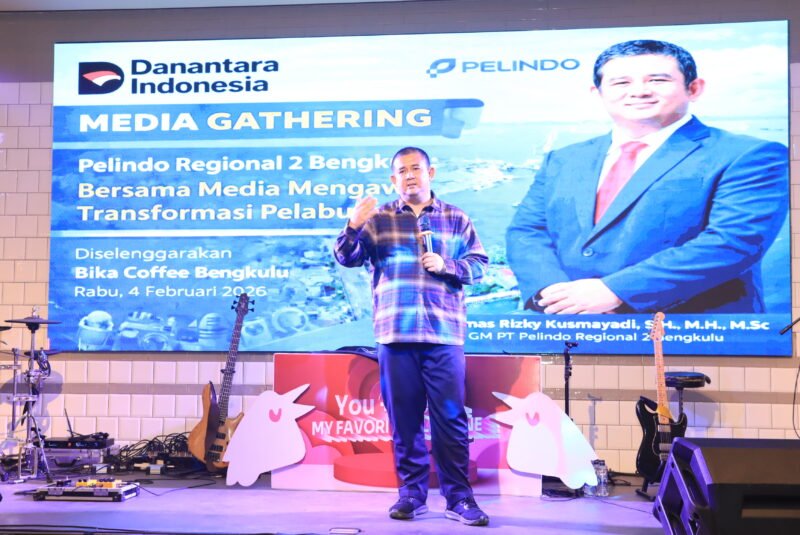 GM Pelindo Regional 2 Bengkulu, Dr. Dimas Rizky Kusmayadi, SH., MH., MSc. menyatakan memperkuat infrastruktur Pelabuhan Pulau Baai melalui perbaikan Jalan Line 1 dan mencari solusi kendaraan ODOL.