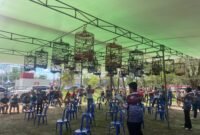 LOMBA: Saat lomba Burung Berkicau Wali Kota Cup digelar dalam rangka memeriahkan Hari Ulang Tahun (HUT) ke-307 Kota Bengkulu, Minggu (12/4/2026)-- FOTO: Handi//MBG.