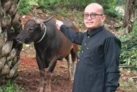 Senior Manager HRD Halim Perdana Kusuma hadir di ketahun pelaksanaan Kurban PT Sandabi Indah Lestari