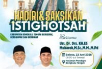 Pemkab Bengkulu Tengah menghadirkan KH ES Mubarok dari Jawa Barat untuk memperkuat nuansa religius dalam peringatan HUT ke-18 Kabupaten Bengkulu Tengah.
