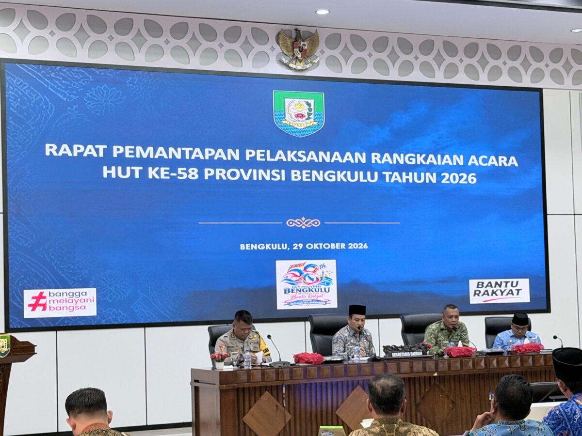 Semarak Merah Putih 2026 membuka ruang promosi dan transaksi UMKM Bengkulu pada 9–19 November di Sport Center Pantai Panjang.